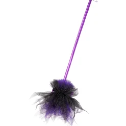 Spirit Halloween Purple Light-Up Witch Broom