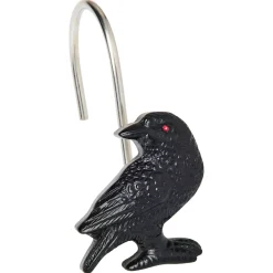 Spirit Halloween Raven Shower Hook Set - 12 Pack