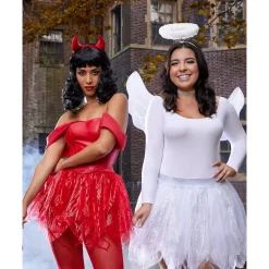 Women Spirit Halloween Red Devil Corset