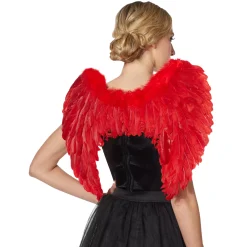 Spirit Halloween Red Feather Devil Wings