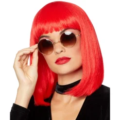 Women Spirit Halloween Red Pageboy Wig