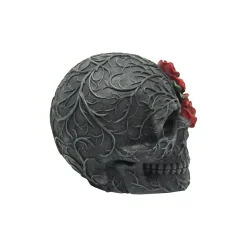 Spirit Halloween Red Roses Skull