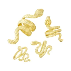 Spirit Halloween Roman Snake Rings Jewelry Set