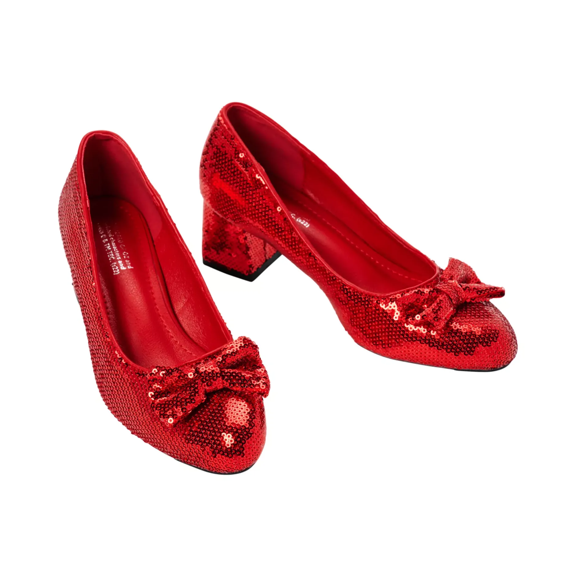Women Spirit Halloween Ruby Slipper Sequin Heels - The Wizard of Oz