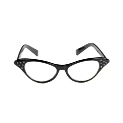 Spirit Halloween '50s Black Rhinestone Glasses