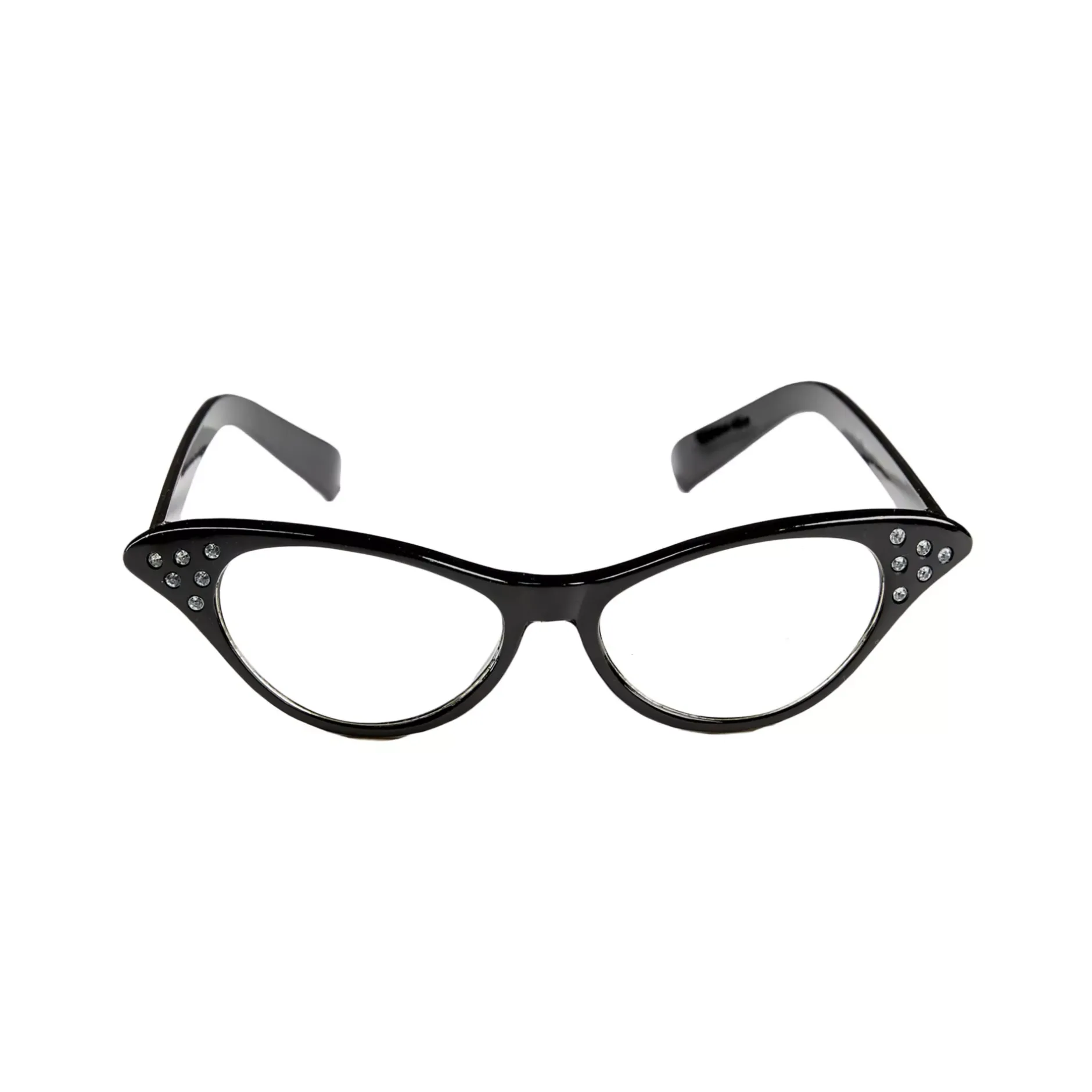 Spirit Halloween '50s Black Rhinestone Glasses