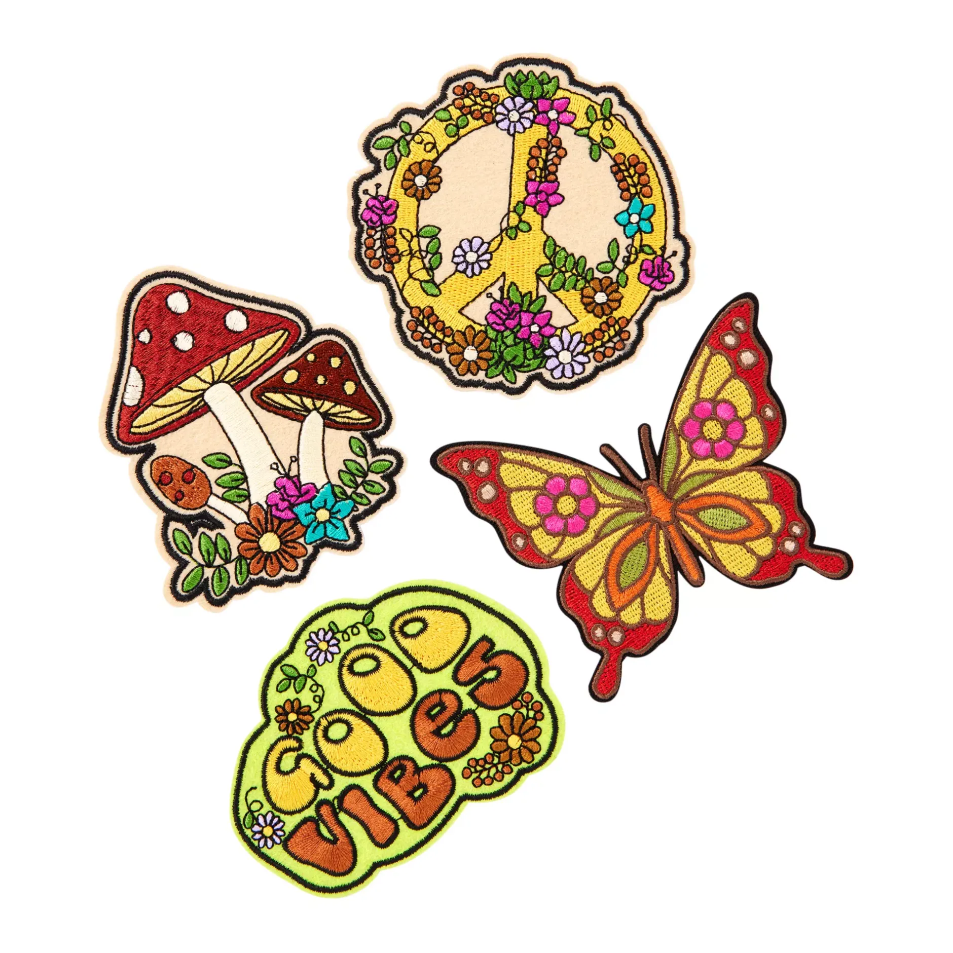 Spirit Halloween '60s Patch Set