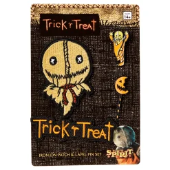 Spirit Halloween Sam Pin and Patch Set - Trick 'r Treat