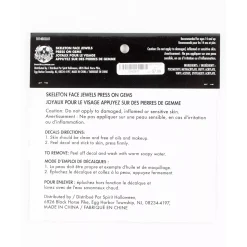 Spirit Halloween Skeleton Face Jewels