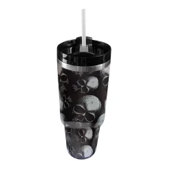 Spirit Halloween Skull Portable Travel Tumbler with Straw - 40 oz.