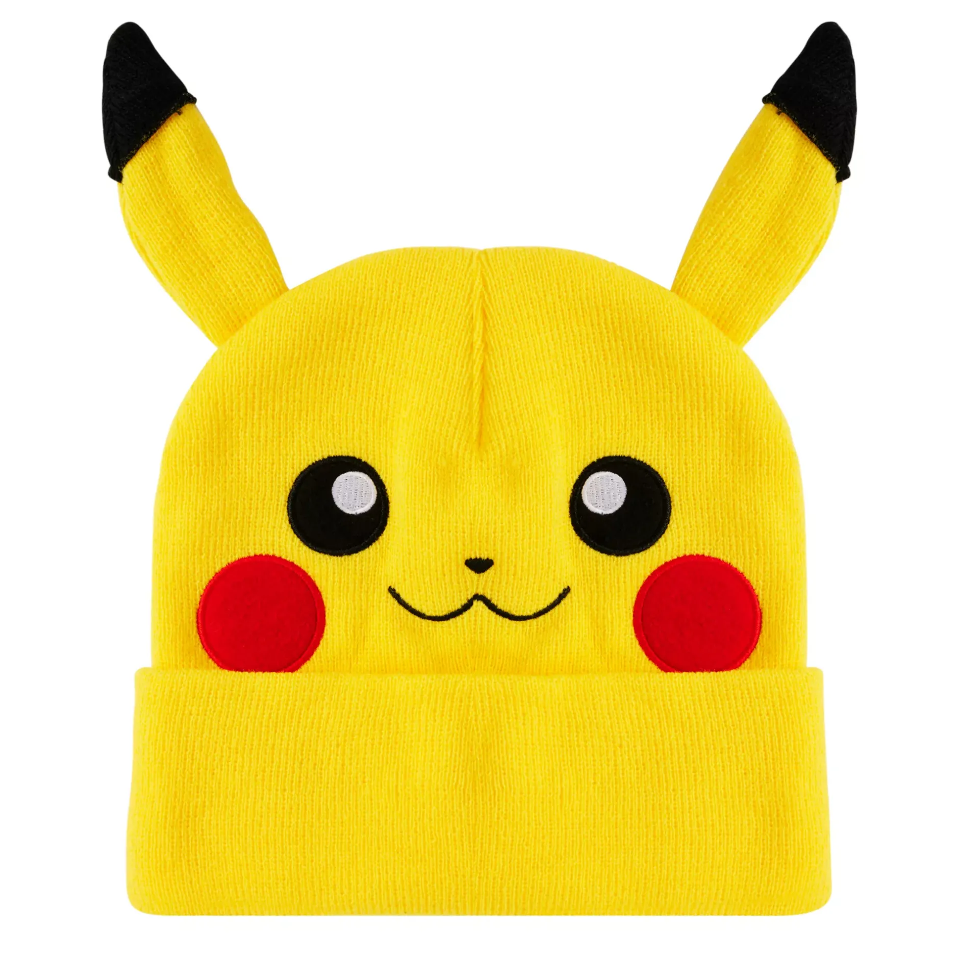 Spirit Halloween Smiling 3D Pikachu Cuff Beanie Hat - Pokémon