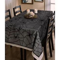 Spirit Halloween Spider Web Tablecloth