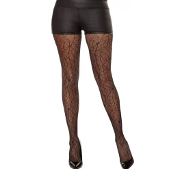 Women Spirit Halloween Spiderweb Lace Pantyhose