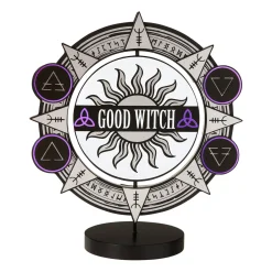 Spirit Halloween Spinning Bad Witch Good Witch Tabletop Sign