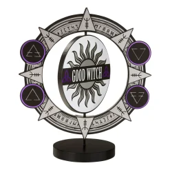 Spirit Halloween Spinning Bad Witch Good Witch Tabletop Sign