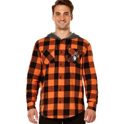 Spirit Halloween Flannel Hoodie