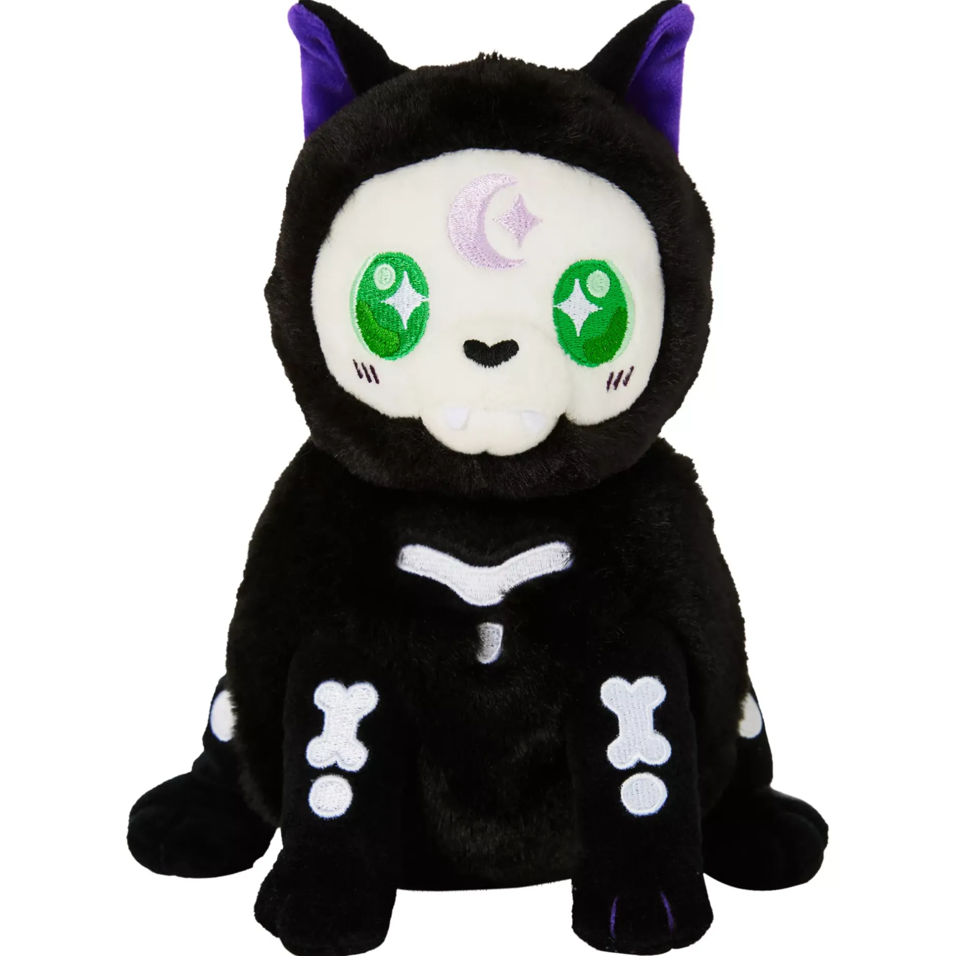 Spirit Halloween Squishable Snacker Witchy Skeleton Cat Plush