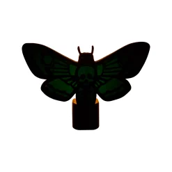 Spirit Halloween Stained Glass Death Moth Nightlight