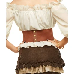 Women Spirit Halloween Steampunk Waist Cincher
