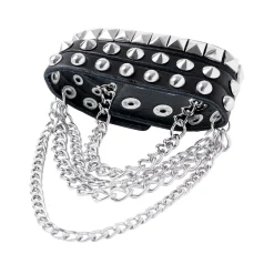 Women Spirit Halloween Studded Chain Punk Rock Bracelet