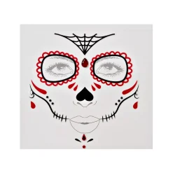 Spirit Halloween Sugar Skull Face Decal