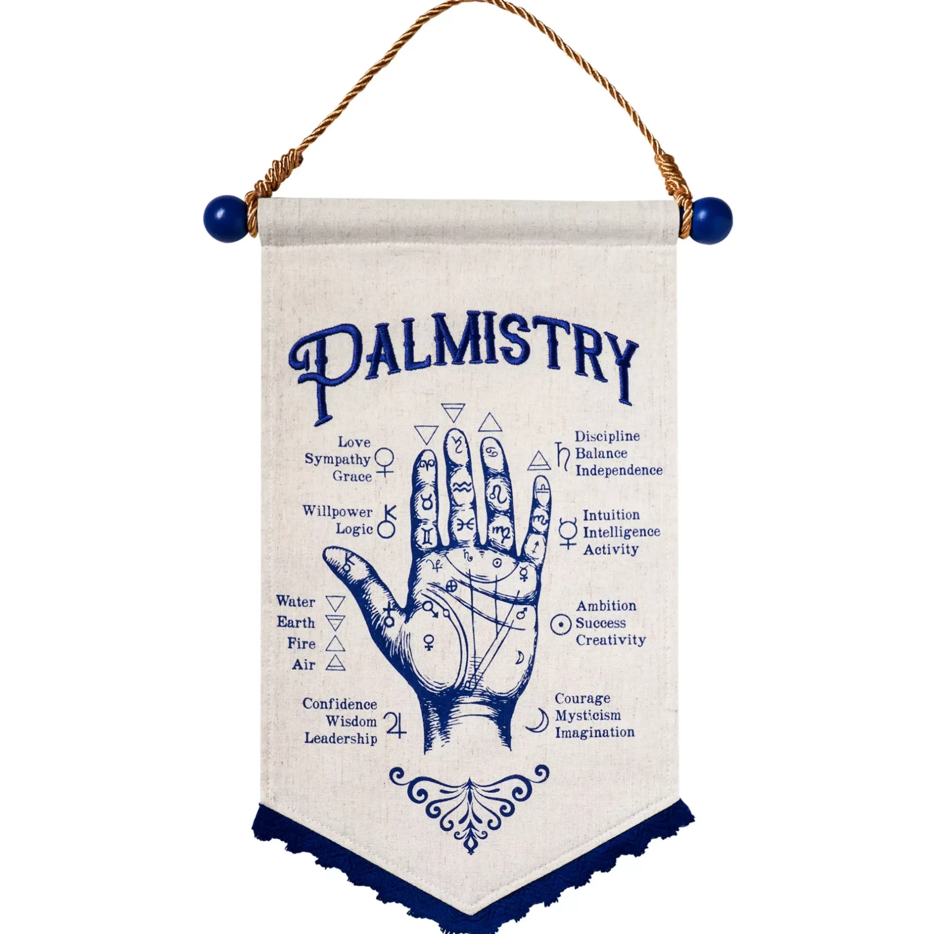 Spirit Halloween Tarot Palmistry Canvas Banner