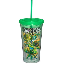 Spirit Halloween Teenage Mutant Ninja Turtles Attack Pose Cup with Straw - 20 oz.