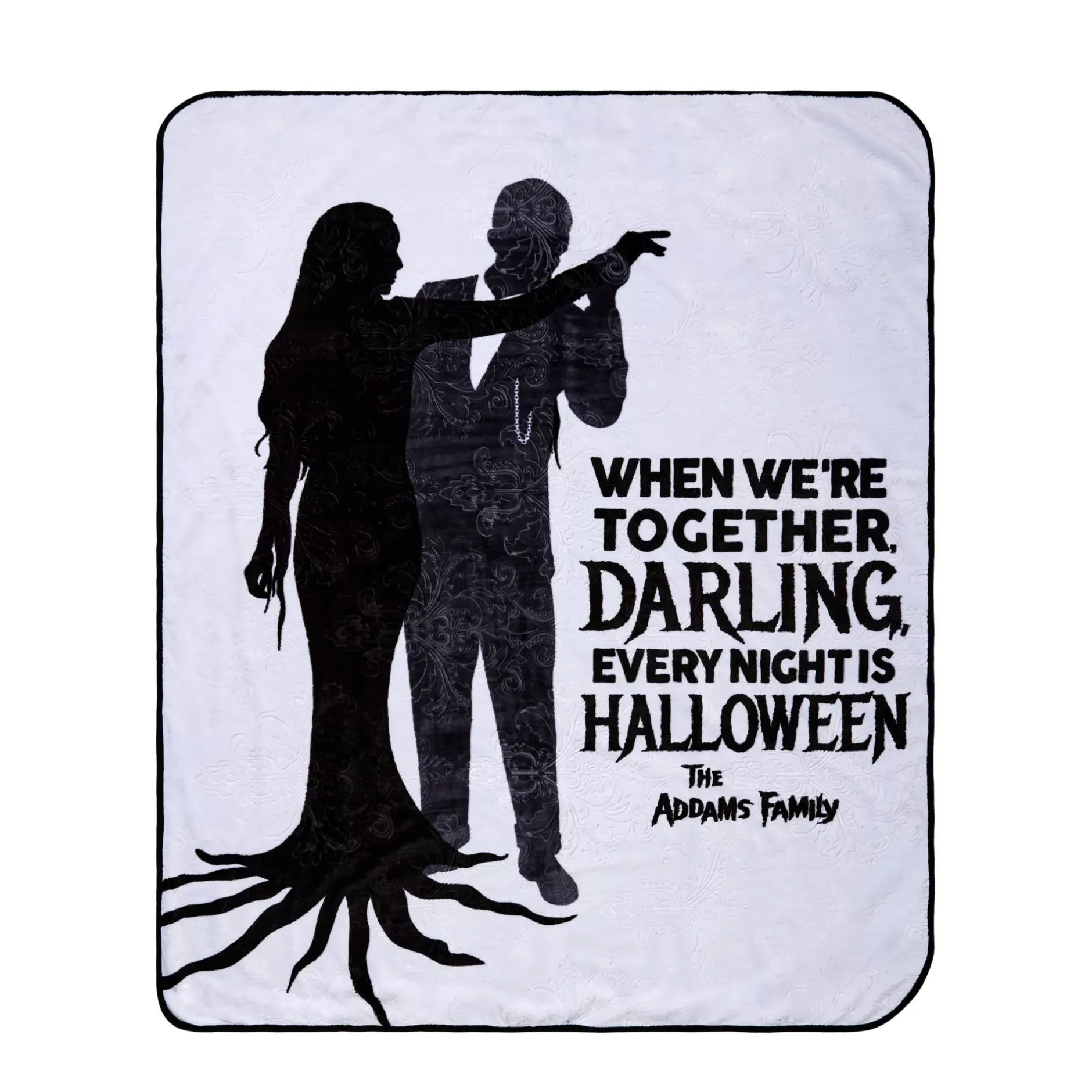 Spirit Halloween The Addams Family Fleece Blanket