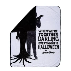 Spirit Halloween The Addams Family Fleece Blanket