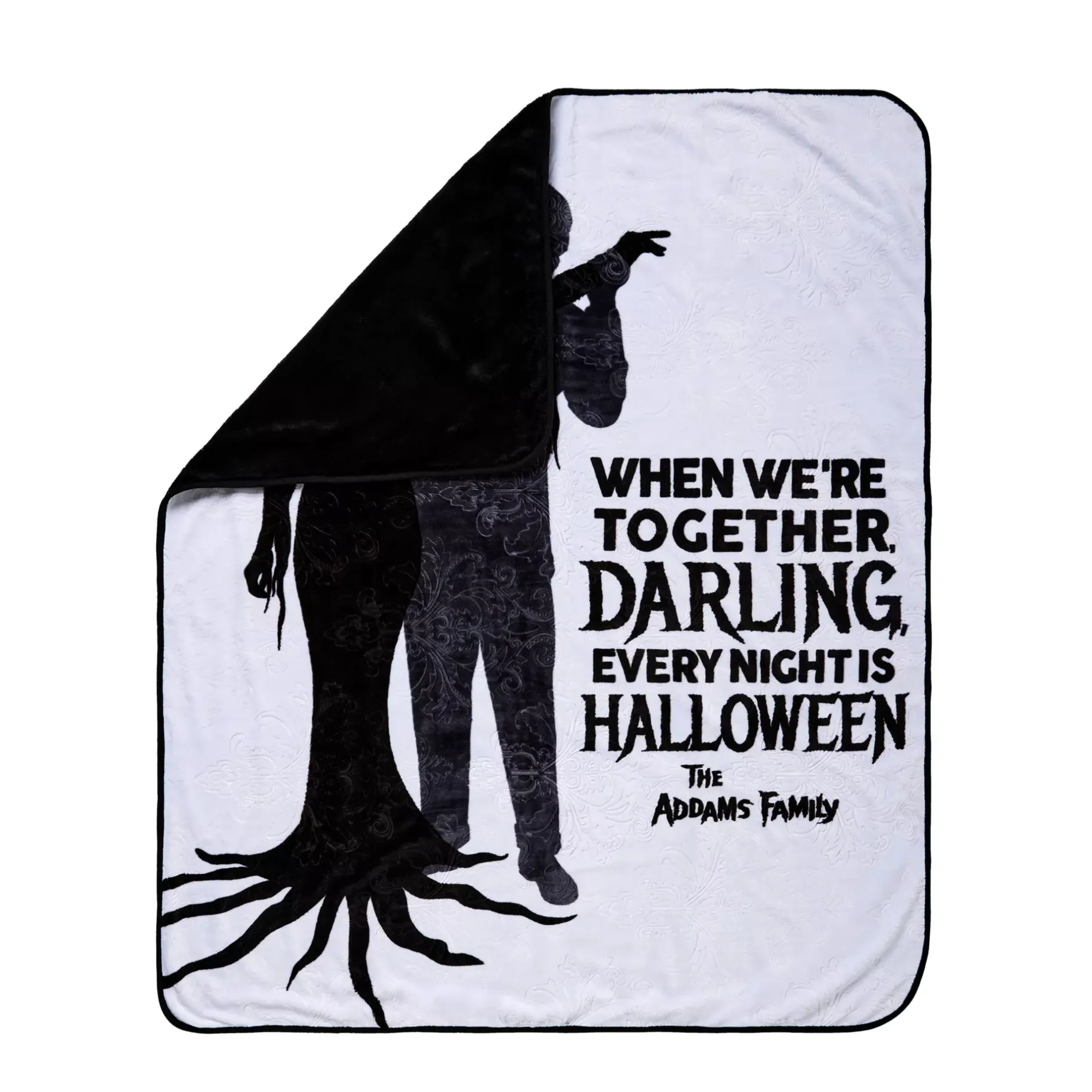 Spirit Halloween The Addams Family Fleece Blanket