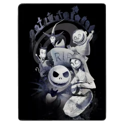 Spirit Halloween The Nightmare Before Christmas Graveyard Fleece Blanket