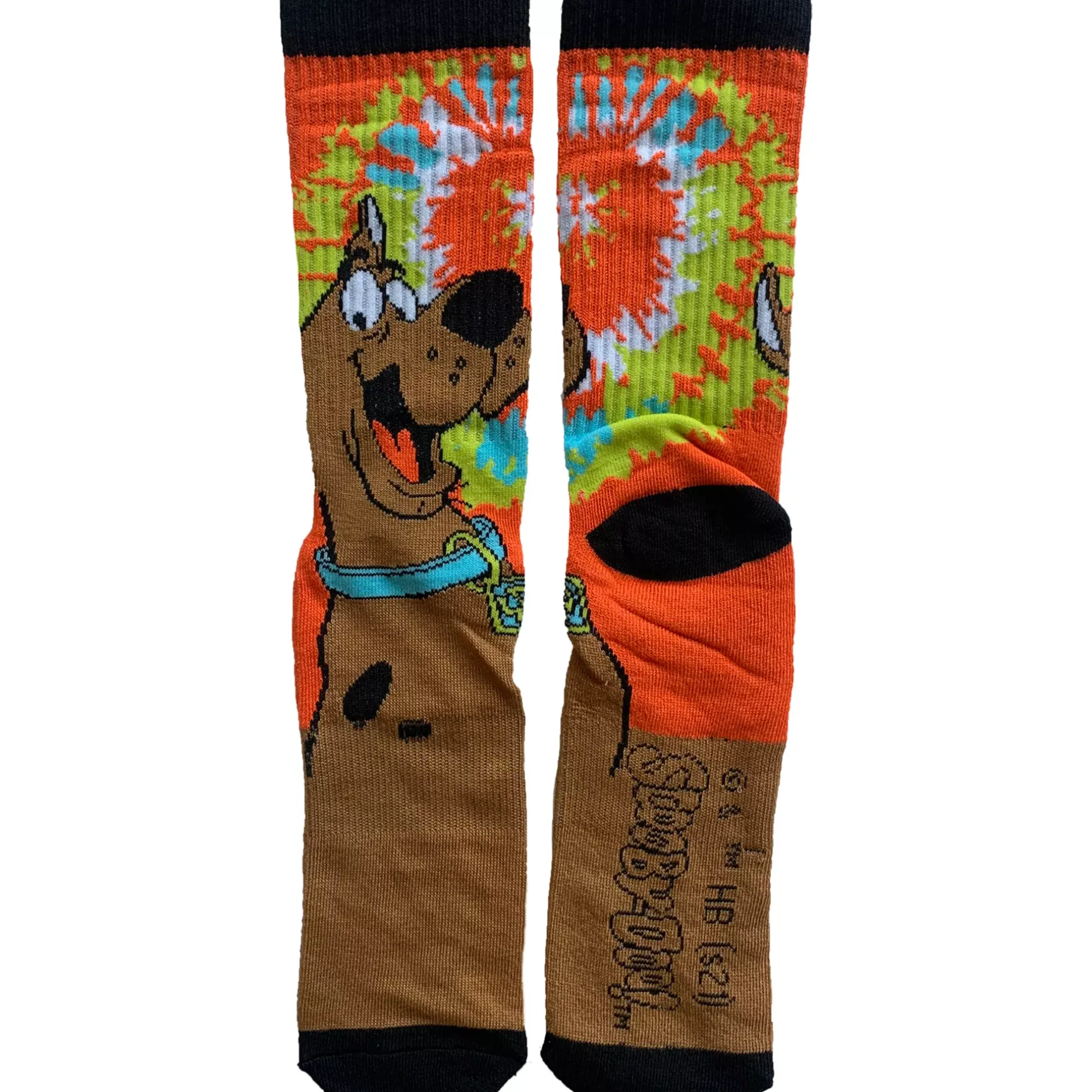 Spirit Halloween Tie Dye Scooby Crew Socks - Scooby-Doo
