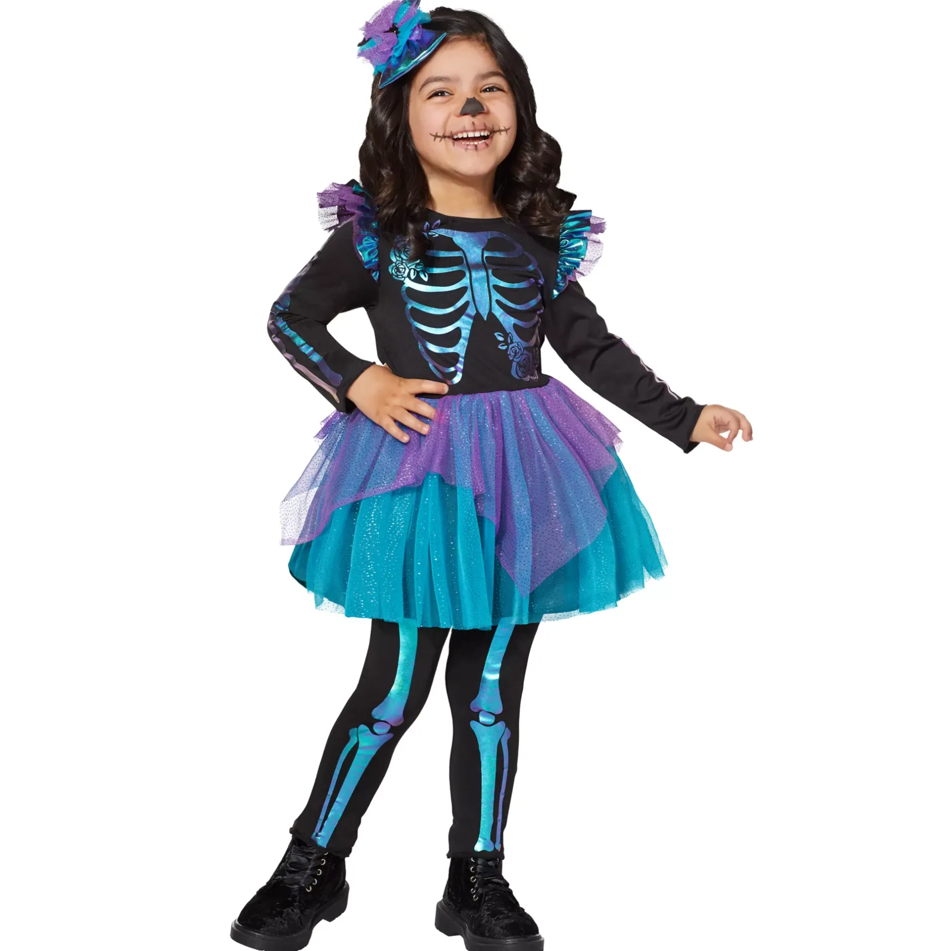 Spirit Halloween Toddler Oil Slick Skeleton Costume
