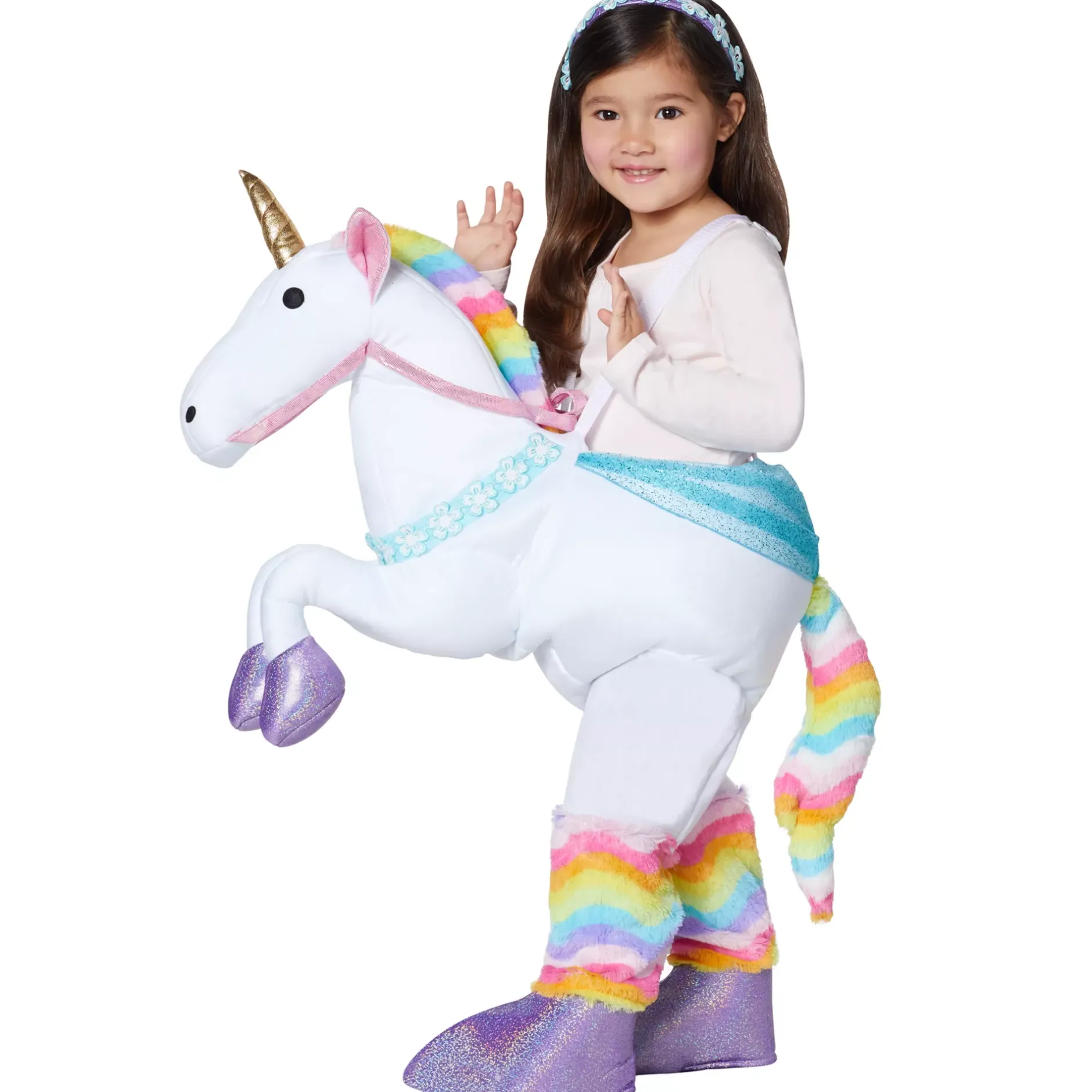 Spirit Halloween Toddler Unicorn Ride-Along Costume