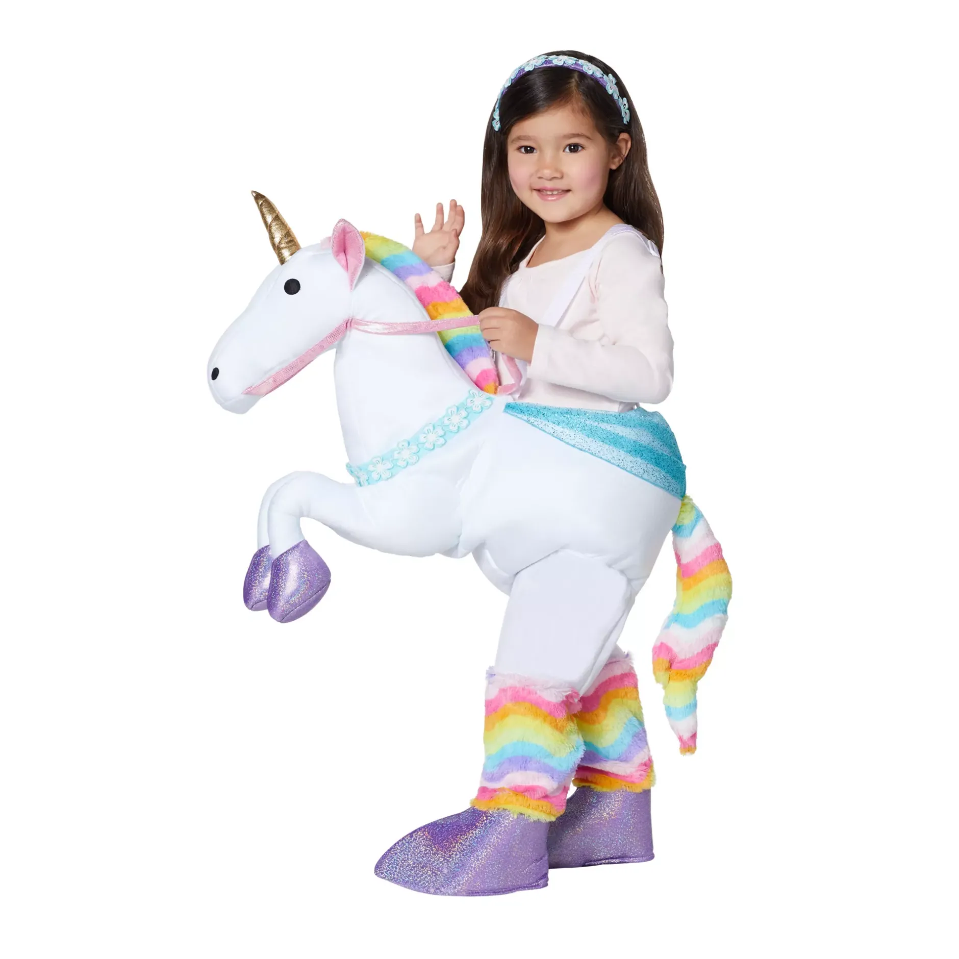 Spirit Halloween Toddler Unicorn Ride-Along Costume