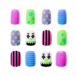 Spirit Halloween Twisted Clown Press-On Nails