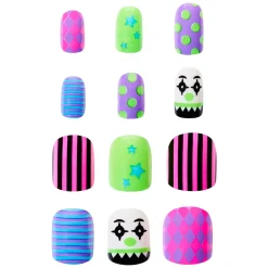 Spirit Halloween Twisted Clown Press-On Nails