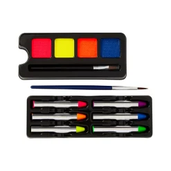 Spirit Halloween UV Reactive Neon Skull Makeup Kit