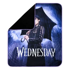 Spirit Halloween Wednesday Addams Fleece Blanket