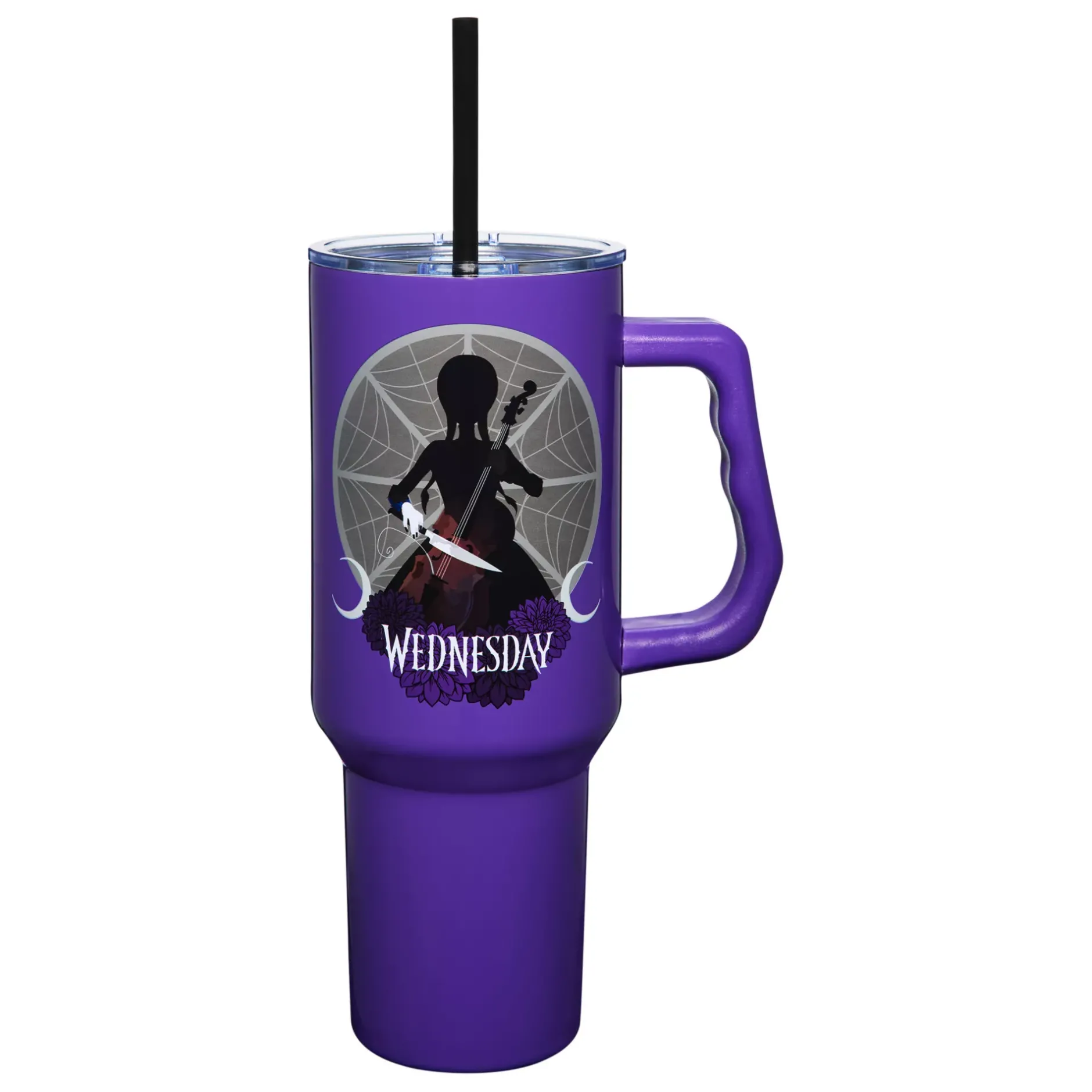 Spirit Halloween Wednesday Travel Tumbler with Straw - 40 oz.