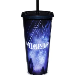 Spirit Halloween Wednesday Umbrella Cup with Straw - 20 oz.
