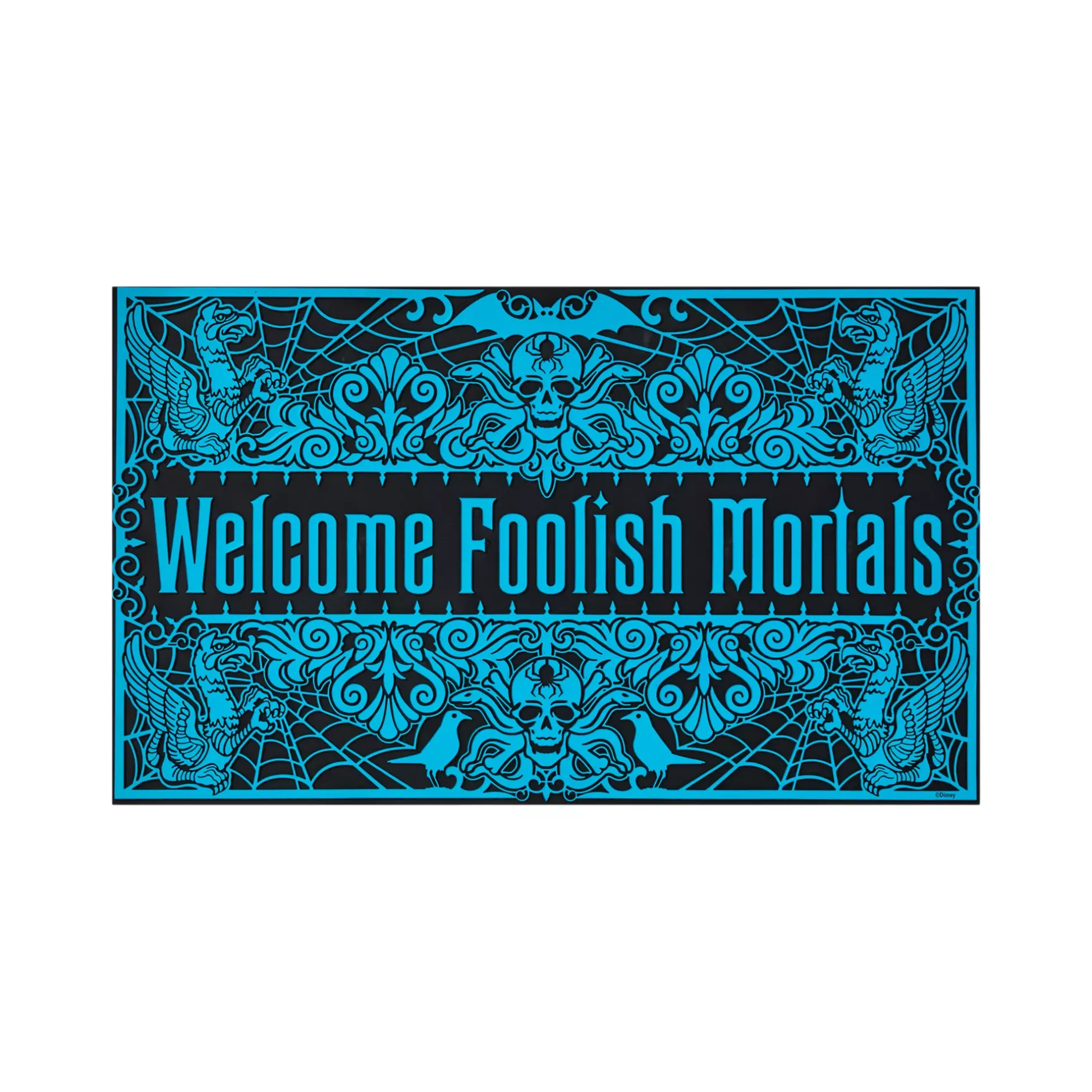 Spirit Halloween Welcome Foolish Mortals Doormat - Disney The Haunted Mansion