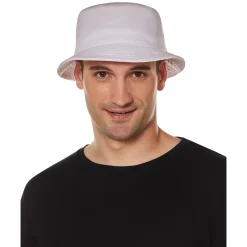 Women Spirit Halloween White Canvas Bucket Hat