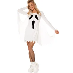 Women Spirit Halloween White Ghost Dress