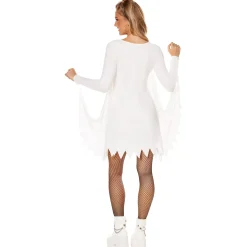 Women Spirit Halloween White Ghost Dress