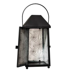 Spirit Halloween White Glass Spiderweb Lantern