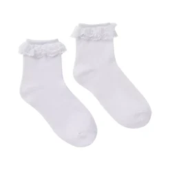 Spirit Halloween White Lace Top Ankle Socks