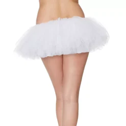 Women Spirit Halloween White Organza Tutu