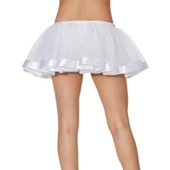 Women Spirit Halloween White Ribbon Tutu