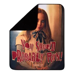Spirit Halloween You Should Probably Run M3GAN Fleece Blanket